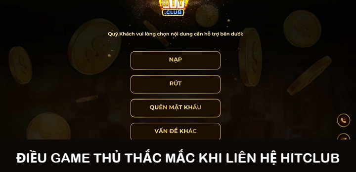 Game thủ thường thắc mắc điều gì khi liên hệ Hitclub?
