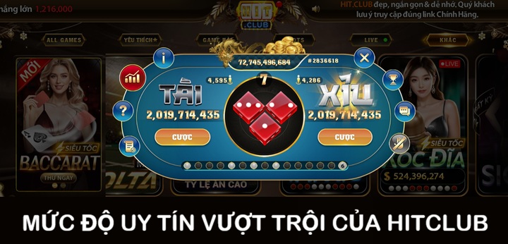 Mức độ uy tín đáng chơi khi so sánh Hitclub